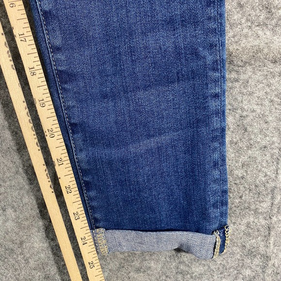 AG Adriano Goldschmied Jeans 26 Blue Denim Mid Rise Cigarette Cuffed - Picture 9 of 14